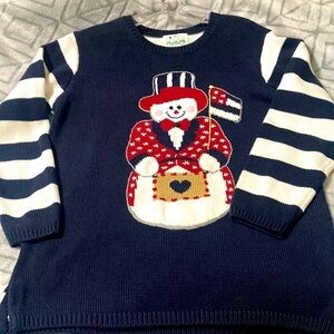 Quaker factory patriotic snowman size S